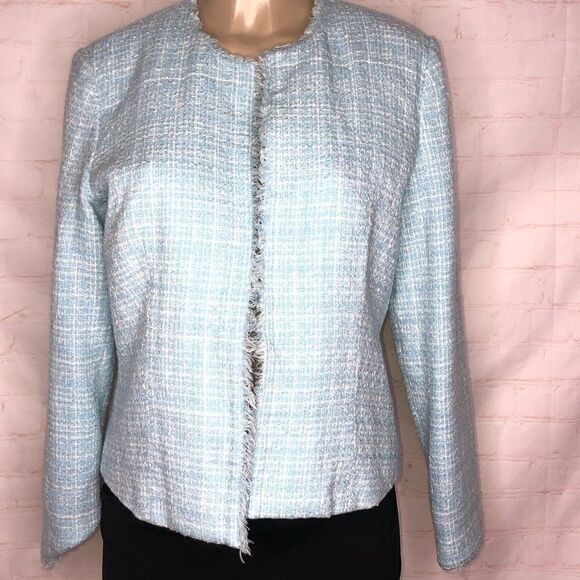 WD.NY blue and white tweed jacket - Picture 1 of 6